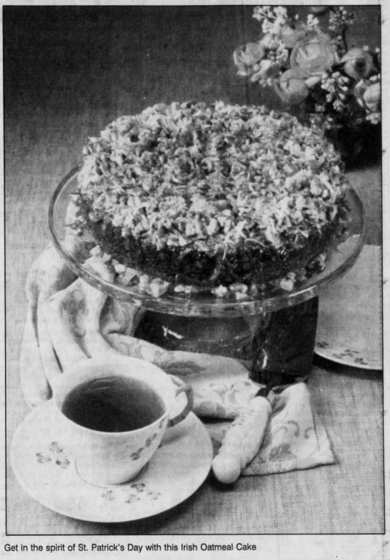 Get in the spirit with this Irish Oatmeal Cake